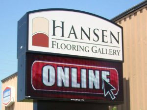 Digital Signs & Message Centers custom lighted led outdoor pole sign 300x225
